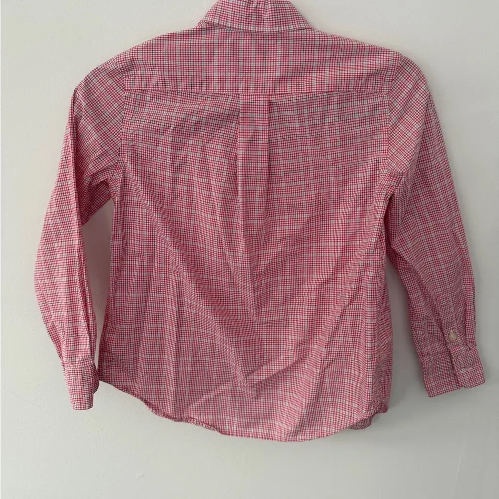 Ralph Lauren kids Red Plaid Button Down Shirt size small